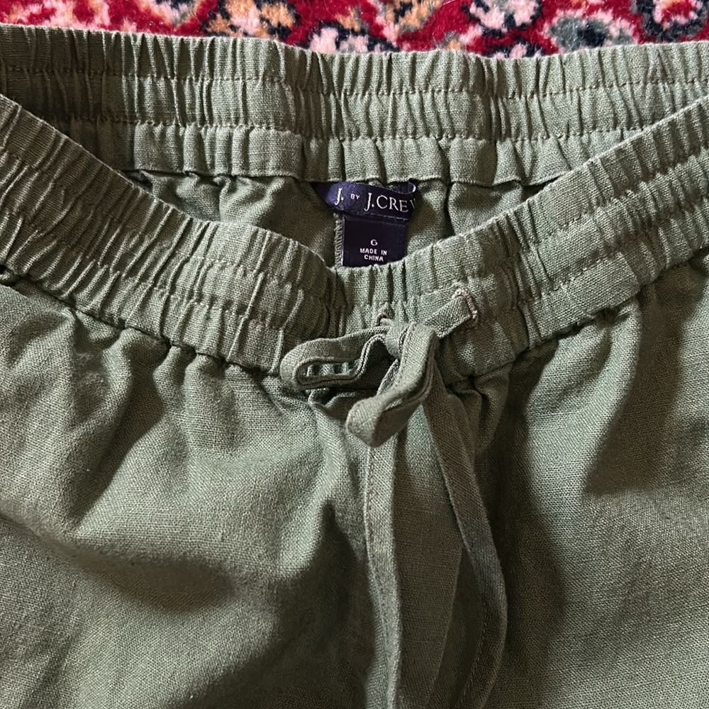 J. Crew Utility Green Drawstring Pull On Pant - image 4